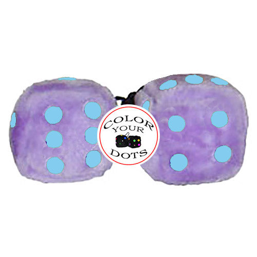4 Inch Lavender Purple Fuzzy Dice Fuzzy Dice Shop