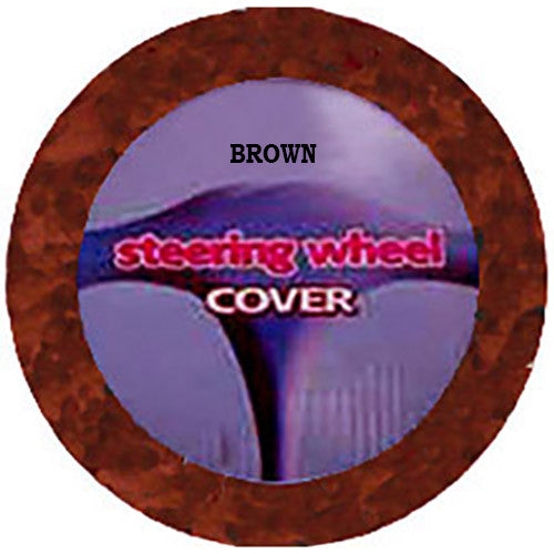 Fuzzy Steering Wheel Cover Brown Fuzzy Dice Shop