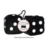 3 Inch Black Fuzzy Dice with White Dots