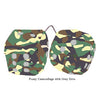 4 Inch Camouflage Fuzzy Dice