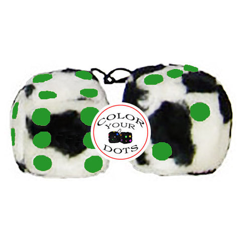 4 Inch Cow Fluffy Dice