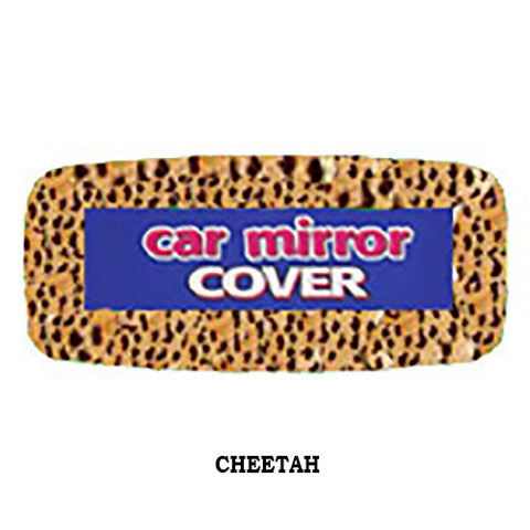 Fluffy Rear View Mirror Cover - Cheetah