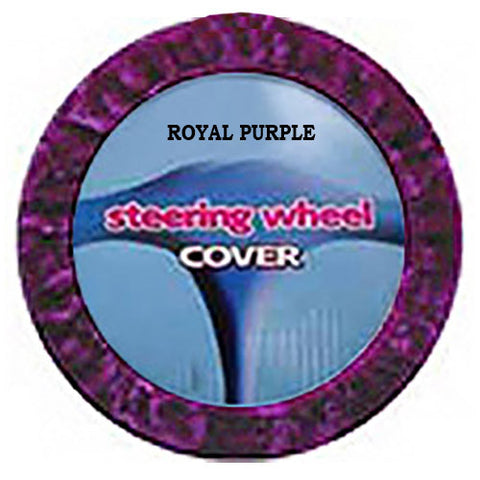 Fuzzy Steering Wheel Cover - Royal Purple